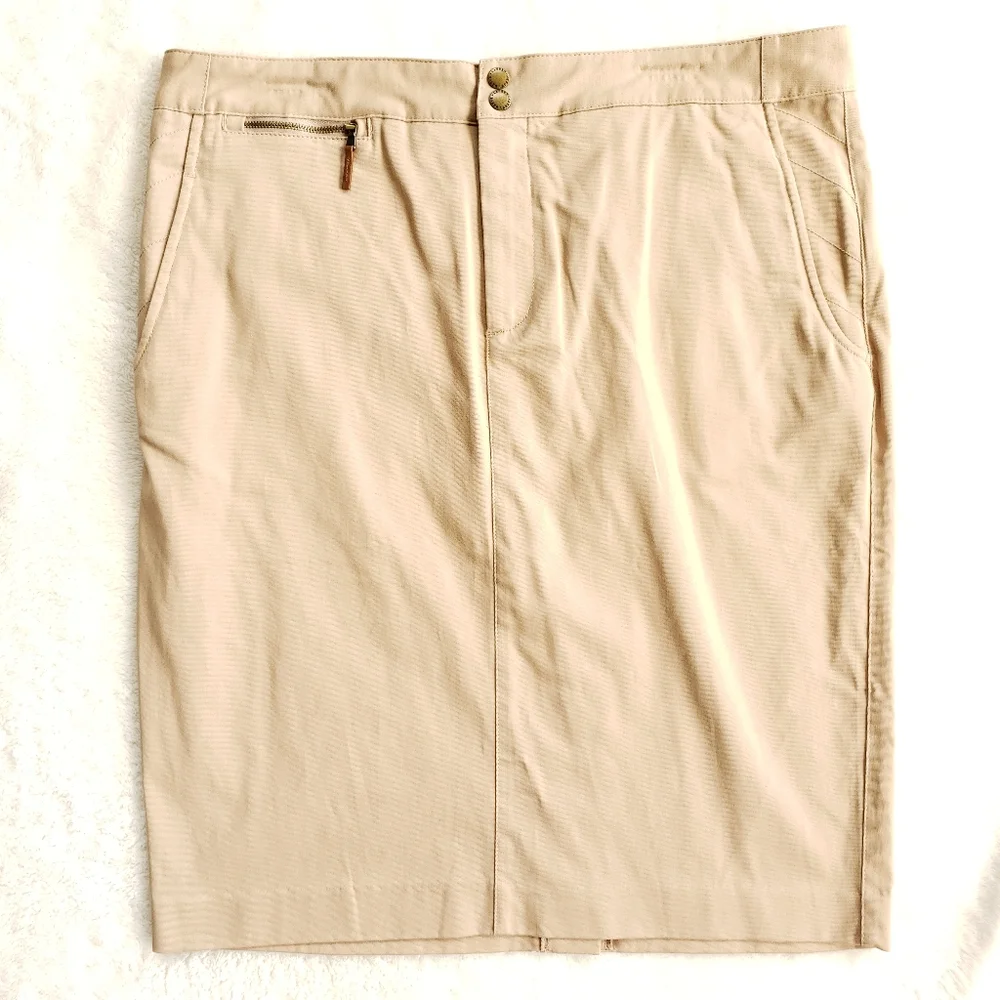 Lauren Ralph Lauren Chino Skirt - Picture 1 of 9